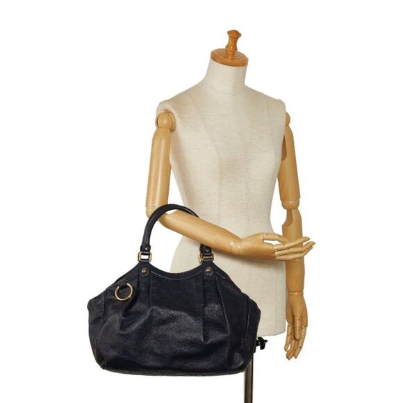 Gucci Sukey Navy Leather Handbag (Pre-Owned) - Picture 8 of 11